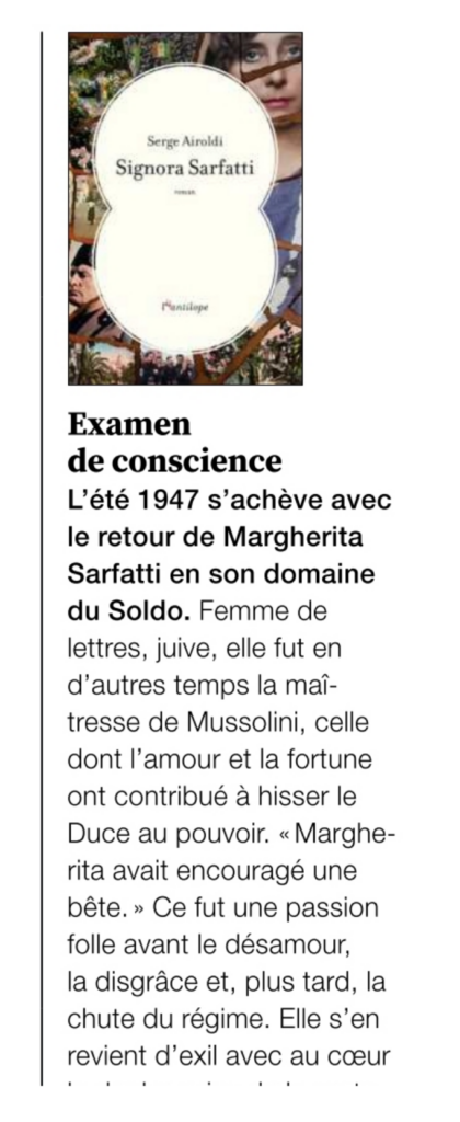 Signora Sarfatti dans Femme acutelle 1/2